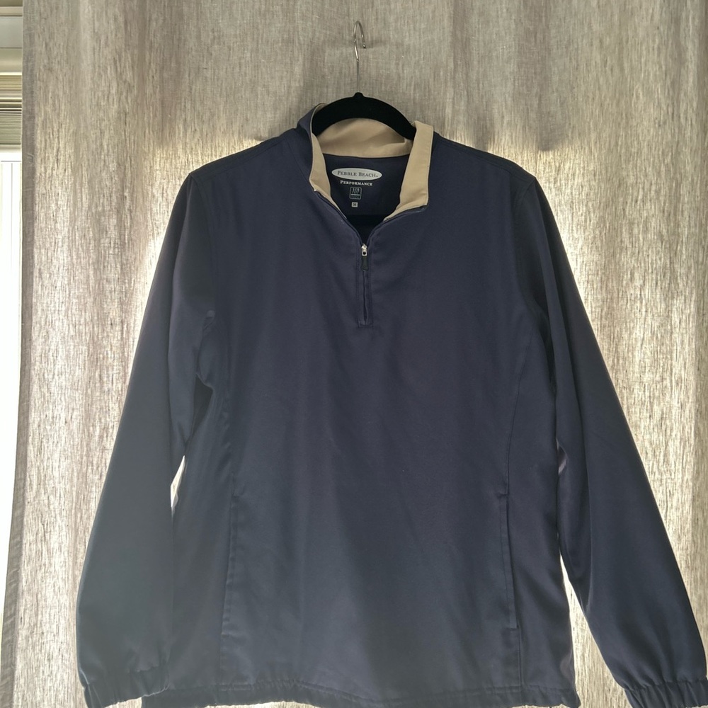 PEABLE BEACH PERFORMANCE WOMANS PULLOVER JACKET MEDIUM